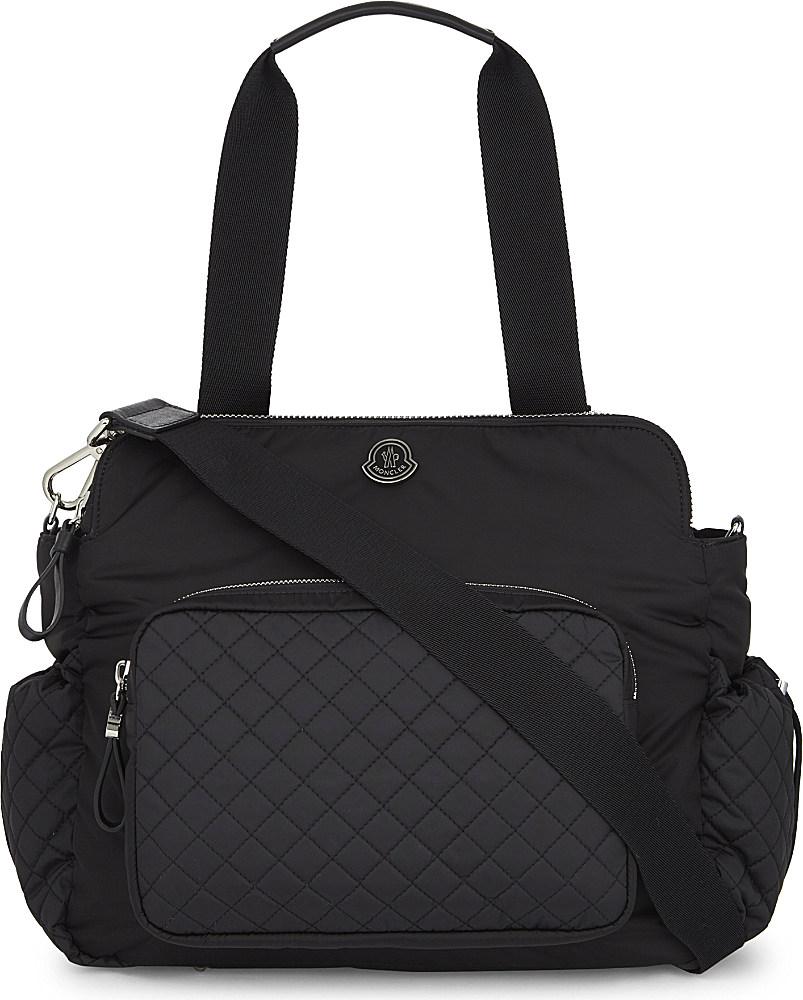 red and black changing bag